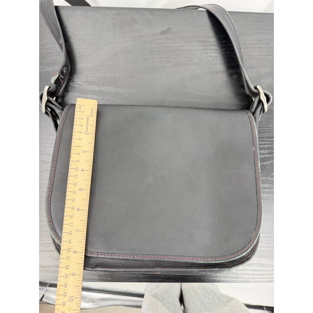 Coach 75th Anniversary Saddle Crossbody Bag Black Leather Limited Edition Flap - Picture 14 of 16